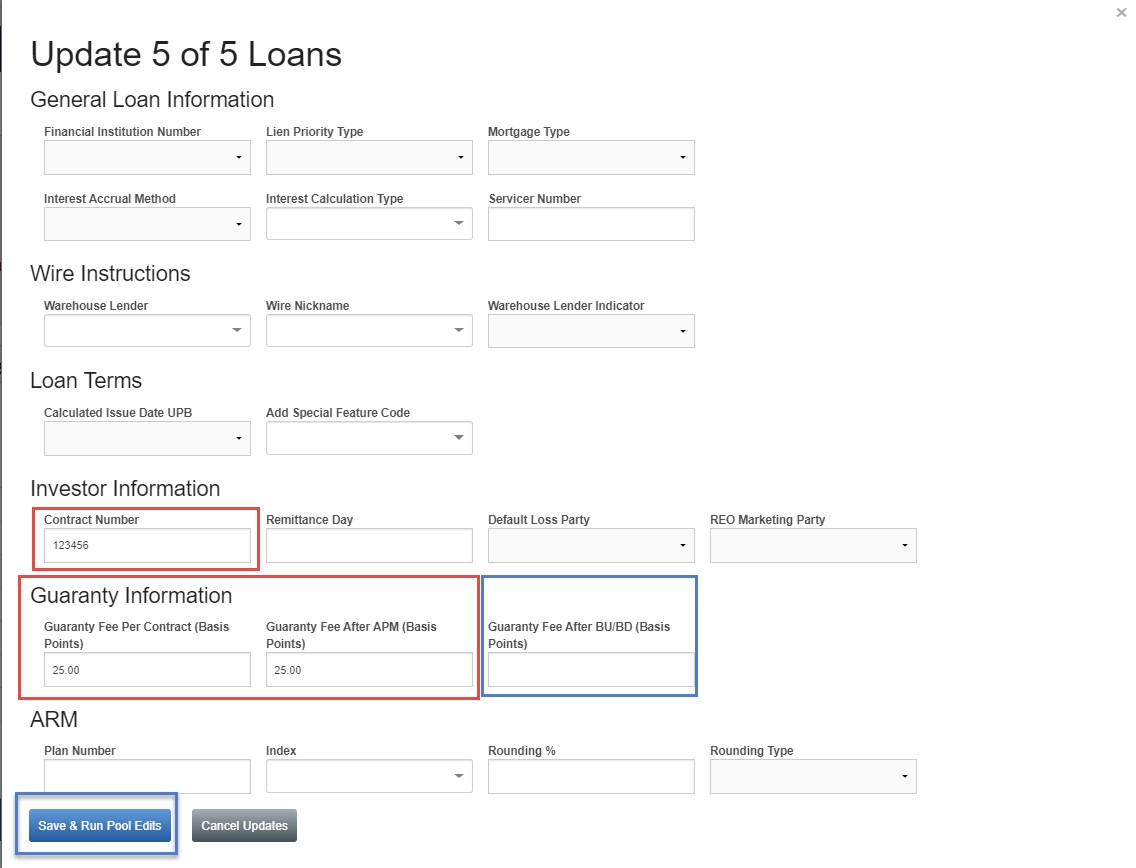 Loan Delivery Job Aids Scenario 2a Update All Loans with Same